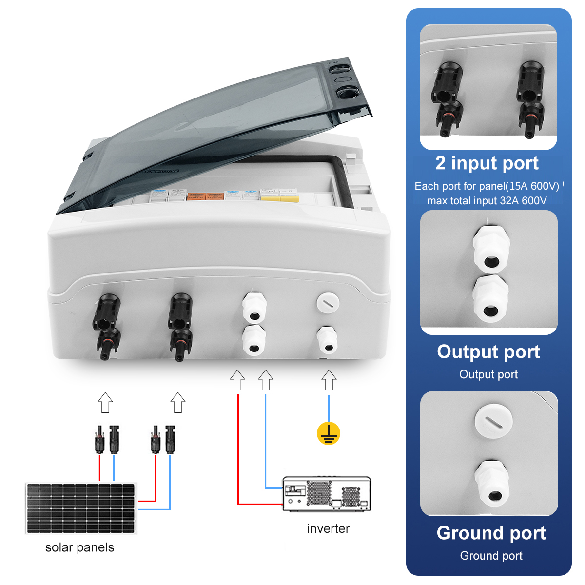 Solar Photovoltaic PV Combiner - đánh giá và giá Solar Combiner Box