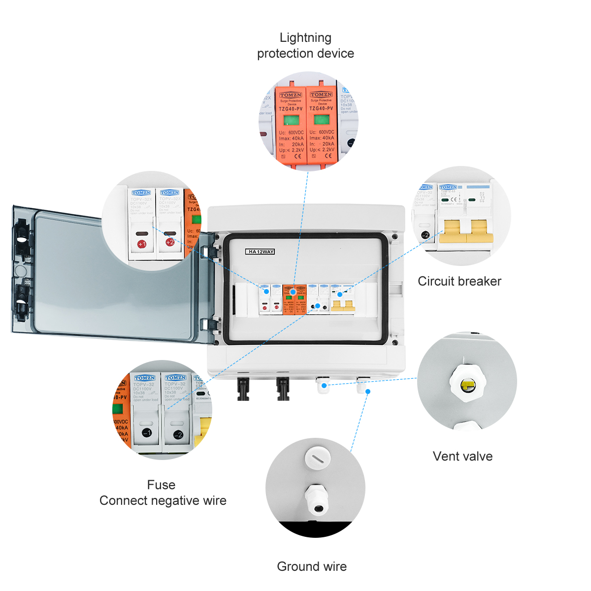 Solar Photovoltaic PV Combiner - đánh giá và giá Solar Combiner Box
