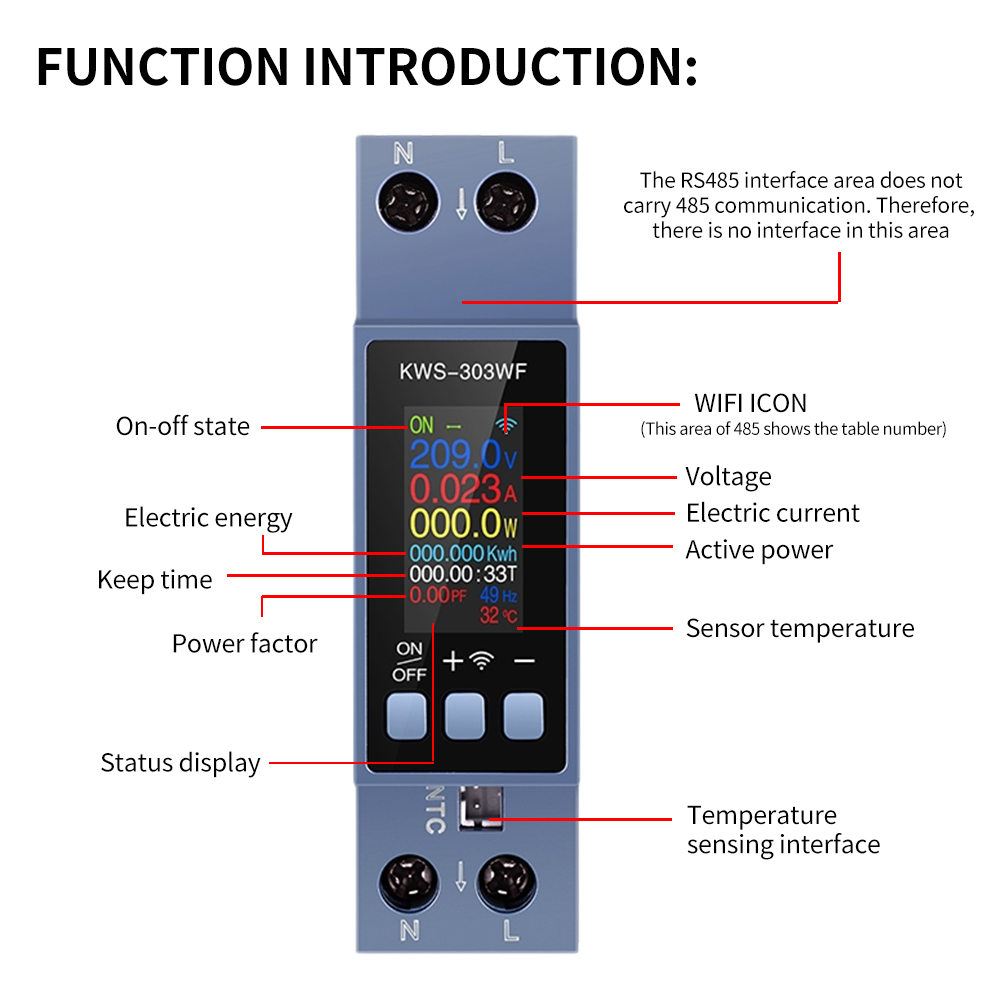 KWS-303 Tuya WiFi Power Meter  - đánh giá và giá Battery Monitor Coulometer