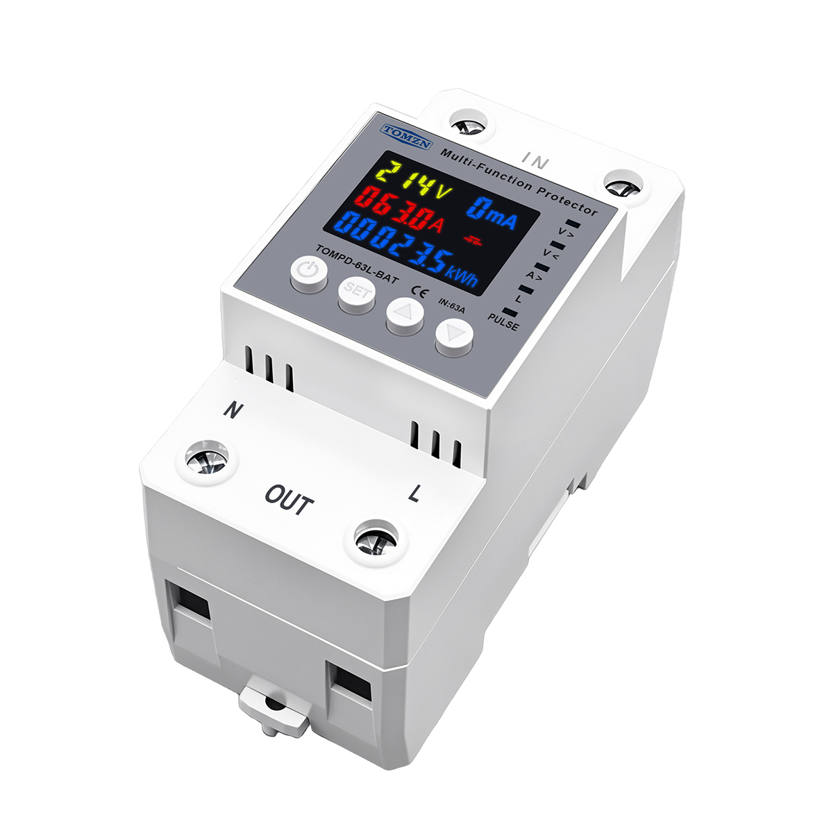 TOMZN 63A Voltage Protector Ba - đánh giá và giá Battery Monitor Coulometer