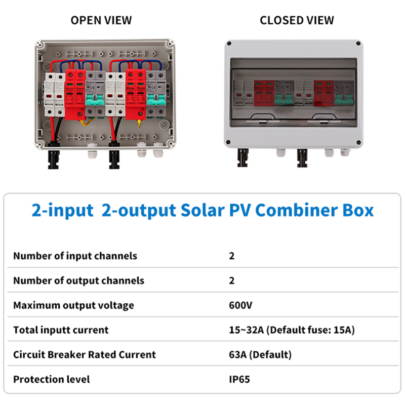 Full Copper Wire PV Combiner B - đánh giá và giá Solar Combiner Box