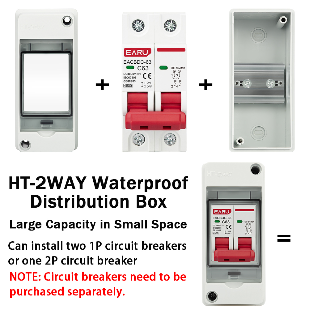 HT-2 IP65 Waterproof Distribut - đánh giá và giá Solar Combiner Box